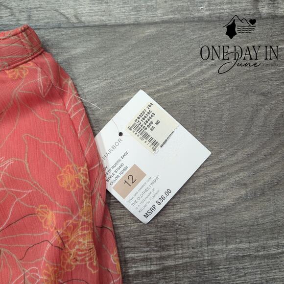 Sag Harbor Layered Sheer Skirt Size 12 - Picture 2 of 5